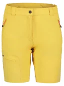 Spodnie sportowe damskie - Icepeak Szorty funkcyjne w kolorze żółtym - miniaturka - grafika 1