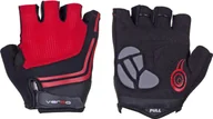 Rękawiczki rowerowe - Verso Rękawiczki rowerowe Verso SB-01-7036-B czarno-czerwone M - miniaturka - grafika 1