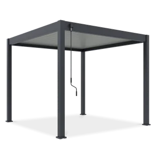 Pergola tarasowa ELEGANCE 3x3 Anthracite/Light Grey - Gutroof - Kratki i pergole - miniaturka - grafika 1