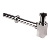 Syfony - JANO Syfon umywalkowy dekoracyjny KWADRATOWY chrom - miniaturka - grafika 1