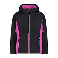 Kurtki i płaszcze dla dziewczynek - CMP - Kid G Jacket Fix Hood Detachble Inn.Jacket, Girl, Titanio, 164 - miniaturka - grafika 1