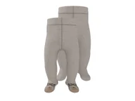 Rajstopy dziecięce - lupilu® Rajstopy termiczne niemowlęce z biobawełną, 2 pary (Beżowy, 74/80) - miniaturka - grafika 1