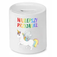 Skarbonki - Skarbonka Dla Farmaceuty na Urodziny na Prezent z Nadrukiem ze Zdjęciem + Opakowanie na prezent (wzór 01) - miniaturka - grafika 1