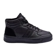Buty sportowe męskie - Buty Sportowe Męskie Memory Foam Big Star KK174135 906 Czarne - miniaturka - grafika 1