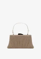 Torebki damskie - Złota Połyskująca Torebka Kopertówka Inella - miniaturka - grafika 1