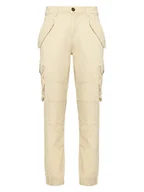 Spodnie męskie - Alpha Industries Spodnie materiałowe Combat 126215 Écru Slim Fit - miniaturka - grafika 1