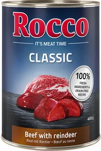 Rocco Classic, 6 X 400 G - Wołowina Z Reniferem - Mokra karma dla psów - miniaturka - grafika 1