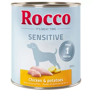 Rocco Sensitive 6 X 800 G - Kurczak Z Ziemniakami - Mokra karma dla psów - miniaturka - grafika 2