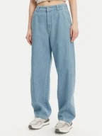 Spodnie damskie - Converse Jeansy Berrel 10027410-A01 Niebieski Relaxed Fit - miniaturka - grafika 1