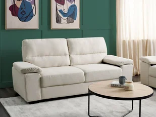 Sofa 3-osobowa jasnobeżowa VOGAR - Sofy i kanapy - miniaturka - grafika 3