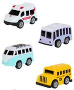 Samochody i pojazdy dla dzieci - Samochody auta metalowe ambulans zestaw 4szt KX6116 - miniaturka - grafika 1