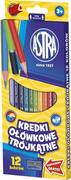 Kredki, ołówki, pastele i pisaki - Astra Kredki ołówkowe 12kol trójkątna VK6147 - miniaturka - grafika 1