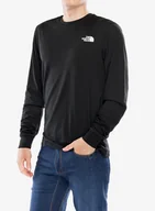 Bluzy sportowe męskie - Bluza bez kaptura The North Face L/S Easy Tee - tnf black - miniaturka - grafika 1