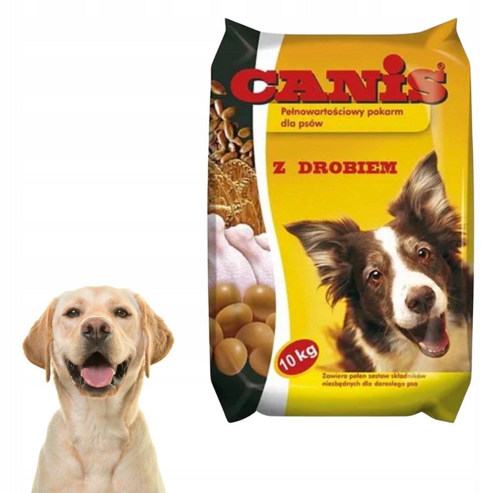 Karma dla psa z drobiem drób kurczak CANIS 10kg