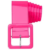 Paski - Widmann 17396 pasek winylowy dla dorosłych, kobiet, różowy, rozmiar uniwersalny - miniaturka - grafika 1