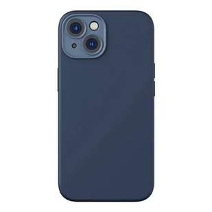 Baseus Zestaw ochronny Liquid Silica etui magnetyczne i szkło hartowane do iPhone 14 Plus (niebieski) - Etui i futerały do telefonów - miniaturka - grafika 1