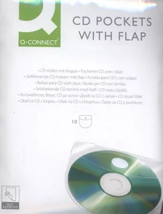 Q-Connect kieszeń samoprzylepna na 2-4 płyty CD/DVD 127x127 mm, 10 sztuk - Artykuły biurowe - miniaturka - grafika 4