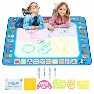 MATA WODNA DO RYSOWANIA MALOWANIA WODĄ DLA DZIECI SENSORYCZNA 120x73 - Maty edukacyjne - miniaturka - grafika 1