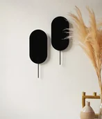 Lampy ścienne - Kinkiet ścienny Rokke czarny – metalowy, dwupunktowy, nowoczesny - miniaturka - grafika 1