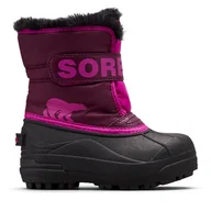 Buty dla dziewczynek - Śniegowce Sorel Snow Commander™ 2114101562 Bordowy - miniaturka - grafika 1