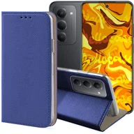 Etui i futerały do telefonów - Etui z Klapką Do Xiaomi Redmi 15 4G / 5G Granatowe, Magnetyczne, Zamykane - miniaturka - grafika 1