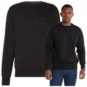 Bluzy damskie - tommy hilfiger bluza meska basic bluza czarna meska PREMIUM tommy hilfiger bluza meska basic bluza czarna meska PREMIUM r.M - Tommy Hilfiger - miniaturka - grafika 1