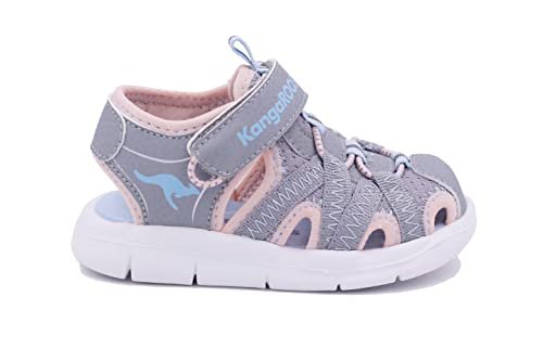 KangaROOS Sandały męskie K-Lil Ev, Ultimate Grey Frost Pink, 11 UK Child