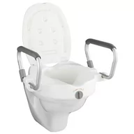 Akcesoria dla osób starszych i niepełnosprawnych - Maximex Nakładka na WC z uchwytami 10 cm Secura 20924500 - miniaturka - grafika 1