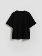 Koszulki dla chłopców - Reserved - Bawełniany t-shirt - czarny - miniaturka - grafika 1