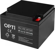 Baterie do zasilaczy awaryjnych UPS - Opti Akumulator AGM 12V 33Ah OPTI 6AKUV033AG - miniaturka - grafika 1
