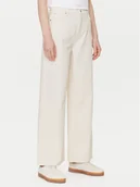 Spodnie damskie - Mustang Jeansy Luise 1016209 Écru Wide Fit - miniaturka - grafika 1