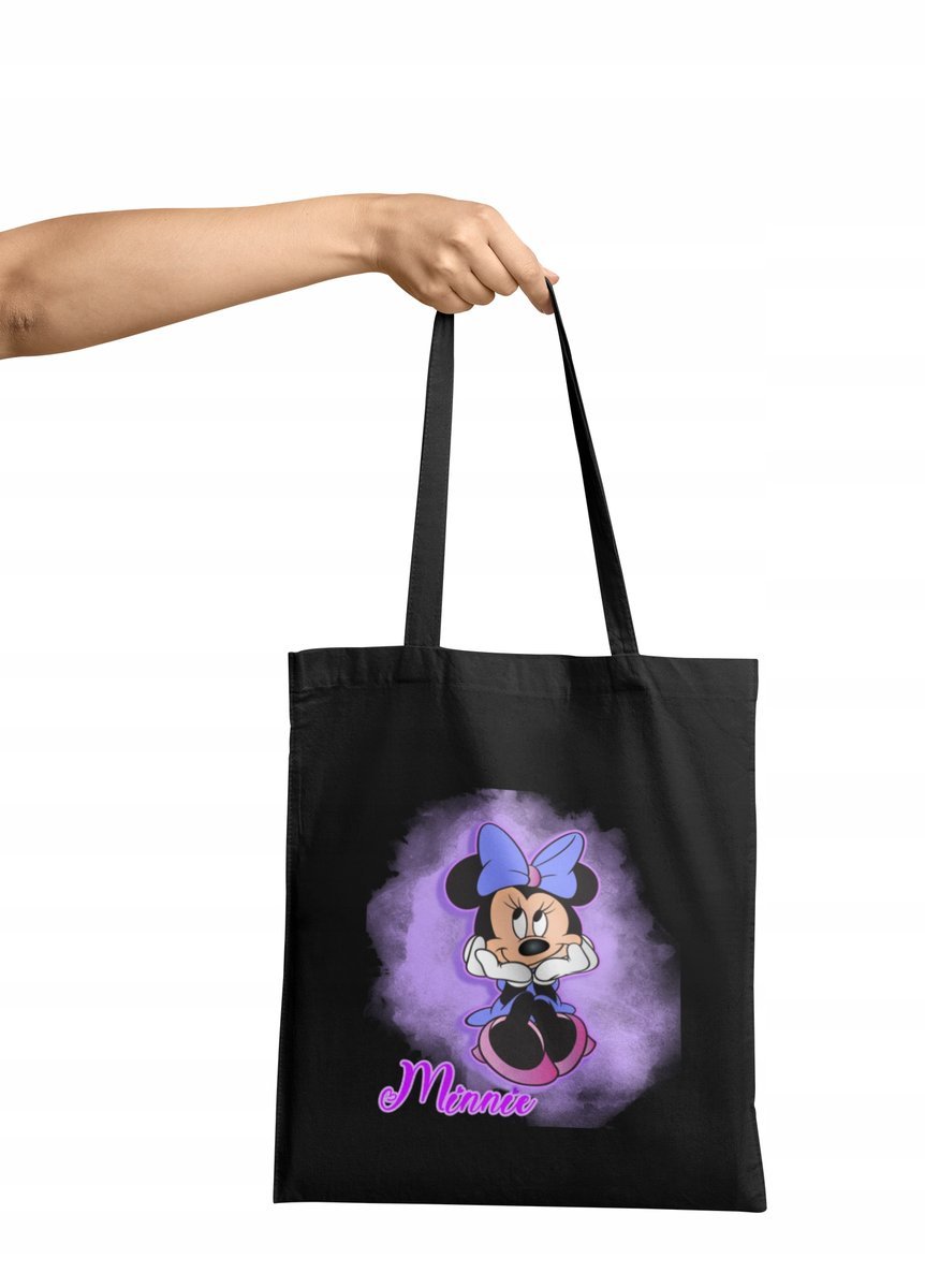 TORBA SHOPPER MATERIAŁOWA NA RAMIĘ PREZENT DLA FANKI MYSZKA MINNIE MICKEY