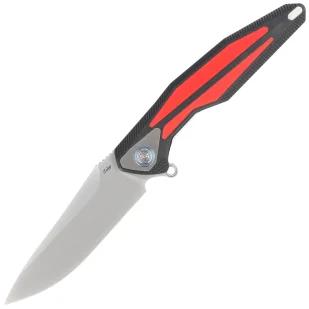Nóż składany RikeKnife Tulay Black/Red G10, Matted 154CM (RK-Tulay-BR) - Noże - miniaturka - grafika 1