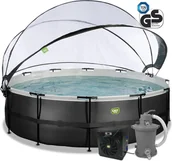 Baseny ogrodowe - Basen ogrodowy stelażowy 488x122 cm kopuła, pompa ciepła Exit 30.67.16.20 - miniaturka - grafika 1