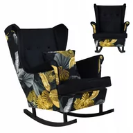 Fotele - Fotel uszak bujany Ari Print Duo Family Meble - miniaturka - grafika 1