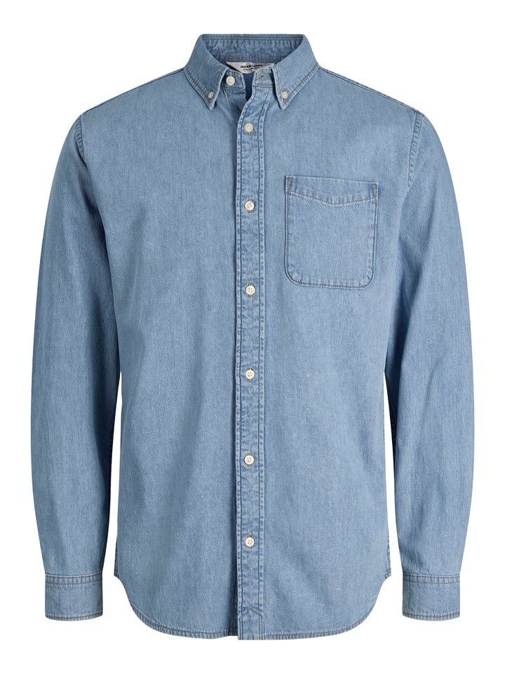 Jack & Jones Koszula dżinsowa - Regular fit - w kolorze błękitnym
