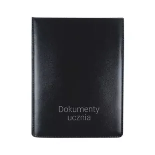 Biurfol Okładka pionowa na dokumenty ucznia czarna - Szkolne artykuły papiernicze - miniaturka - grafika 1