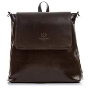 Plecaki - Plecak torebka 2w1 brązowa PAOLO PERUZZI Z-02-PP-BR - miniaturka - grafika 1