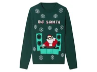 Swetry dla chłopców - pepperts!® Świąteczny sweter dziecięcy LED (158/164, Zielony) - miniaturka - grafika 1