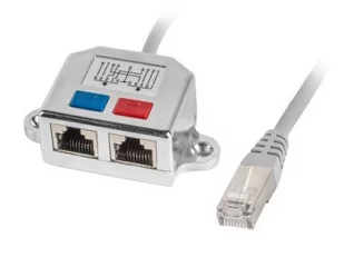 LANBERG Kabel rozdzielacz LAN RJ-45 na 2xRJ-45 FTP (2 urządzenia na 1 kablu) AD-0026-S - Pozostałe akcesoria sieciowe - miniaturka - grafika 3