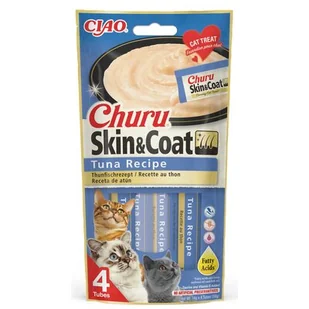 INABA  Churu Skin & Coat dla kota o smaku tuńczyka 4x14g - Przysmaki dla kotów - miniaturka - grafika 1