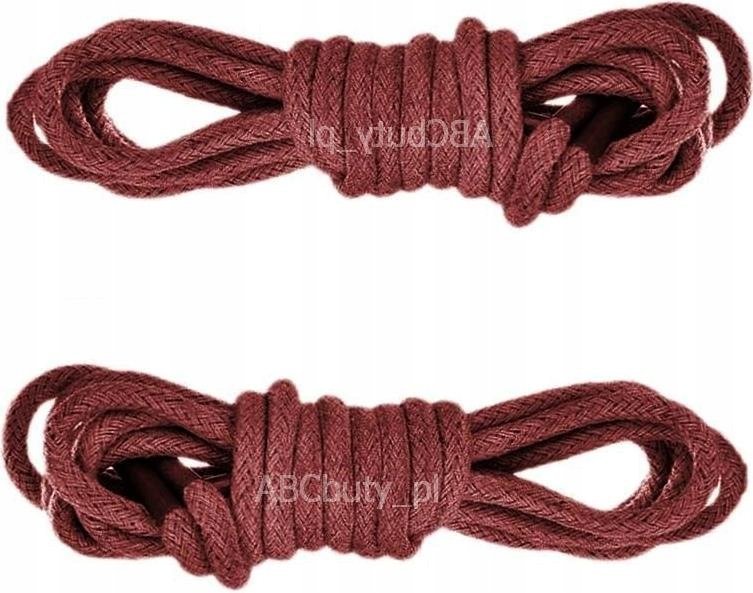 BRĄZOWE Okrągłe Sznurówki do Adidasów Sneakersów Glanów Sznurowadła 100 cm