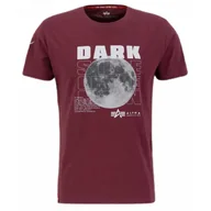 Odzież taktyczna i umundurowanie - Koszulka Alpha Industries Dark Side 108510 184 - Bordowa XXL - miniaturka - grafika 1