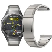 Akcesoria do smartwatchy - TYTANOWA BRANSOLETA DO ZEGARKA HUAWEI WATCH GT5 PRO 46MM SREBRNA - miniaturka - grafika 1