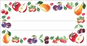 Pozostałe akcesoria kuchenne - Etykiety samoprzylepne wzór owoce 85/45 mm - 20szt. - miniaturka - grafika 1