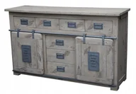 Komody - Komoda Railway #319 Mango Lakierowane 150X45X90 Cm B 6888 - miniaturka - grafika 1