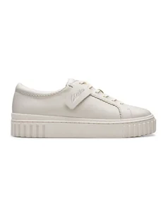 Clarks Skórzane sneakersy "Mayhill Walk" w kolorze kremowym - Trampki damskie - miniaturka - grafika 1