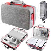 Akcesoria do Playstation - ETUI KUFEREK KUFER WALIZKA TORBA POKROWIEC DO PRZENOSZENIA KONSOLI PLAYSTATION 5 SLIM DO PS5 D Chassis CFI-2016 | szary - miniaturka - grafika 1
