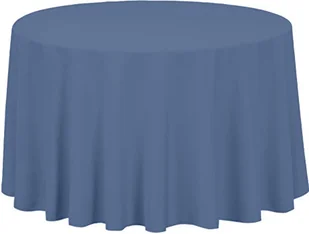 obrus CHŁODNY NIEBIESKI stół OKRĄGŁY 320cm wesele bankiet - Obrusy i serwetki - miniaturka - grafika 1