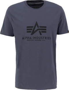 Koszulka męska Alpha Industries Basic T-Shirt z krótkim rękawem bawełniana szara (100501-412) - Koszulki męskie - miniaturka - grafika 1